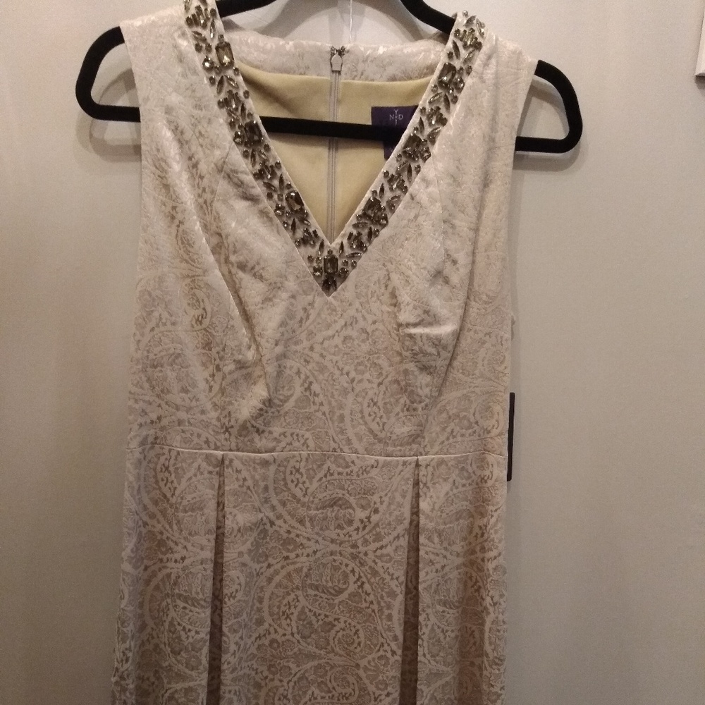 NWT Champagne Gold NYDJ Mother-of-Bride Dress 8